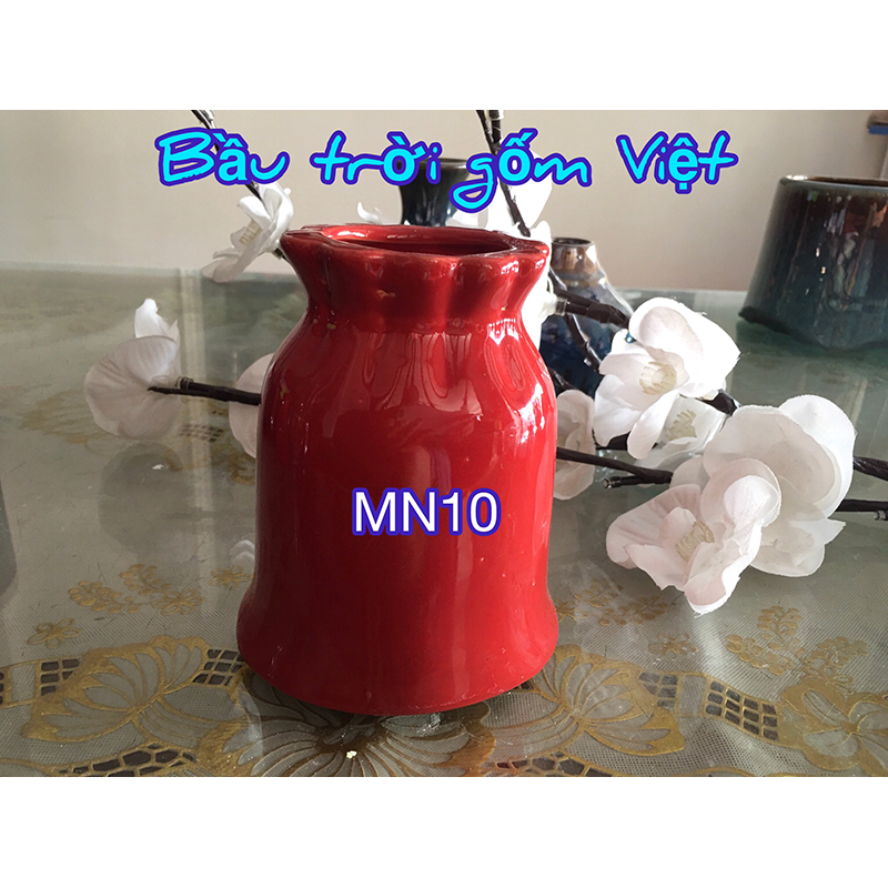 Lọ gốm mini men hoả biến - MN010