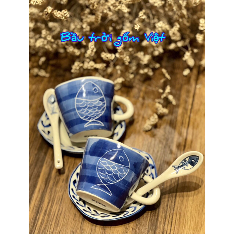 Set đĩa, cốc thìa CN009